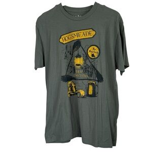 Harry Potter Adult T-Shirt Hogsmeade The Three Broomsticks Triangle Hogshead‎ LG